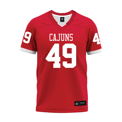 Louisiana - NCAA Football : Travin Moore - Red Premium Football Jersey-0