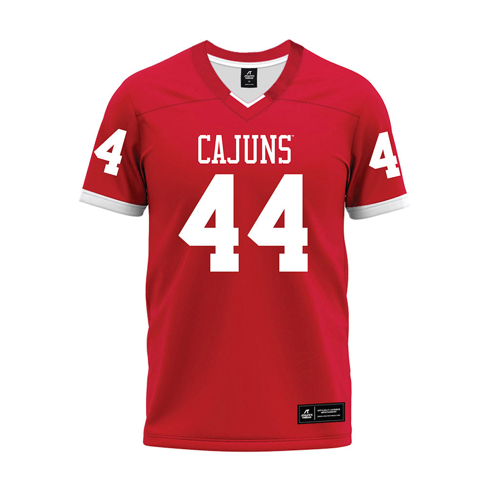 Louisiana - NCAA Football : Teddy Gawlik - Red Premium Football Jersey-0