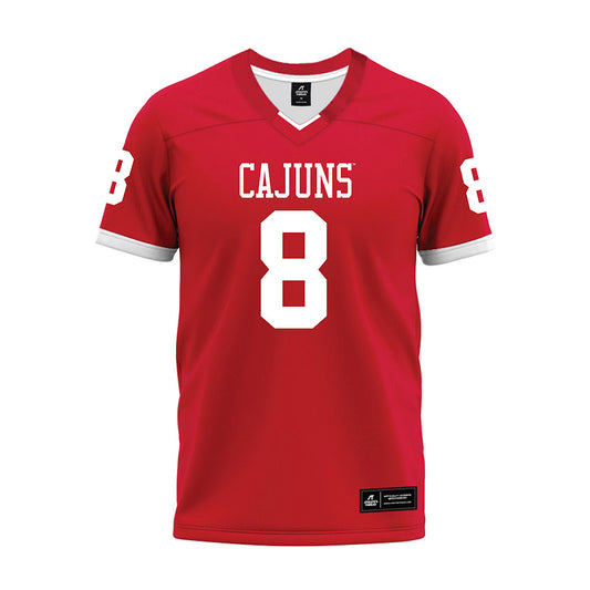 Louisiana - NCAA Football : Rahji Dennis - Red Premium Football Jersey-0