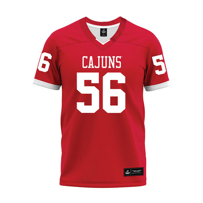 Louisiana - NCAA Football : Korbin Ashmore - Red Premium Football Jersey-0