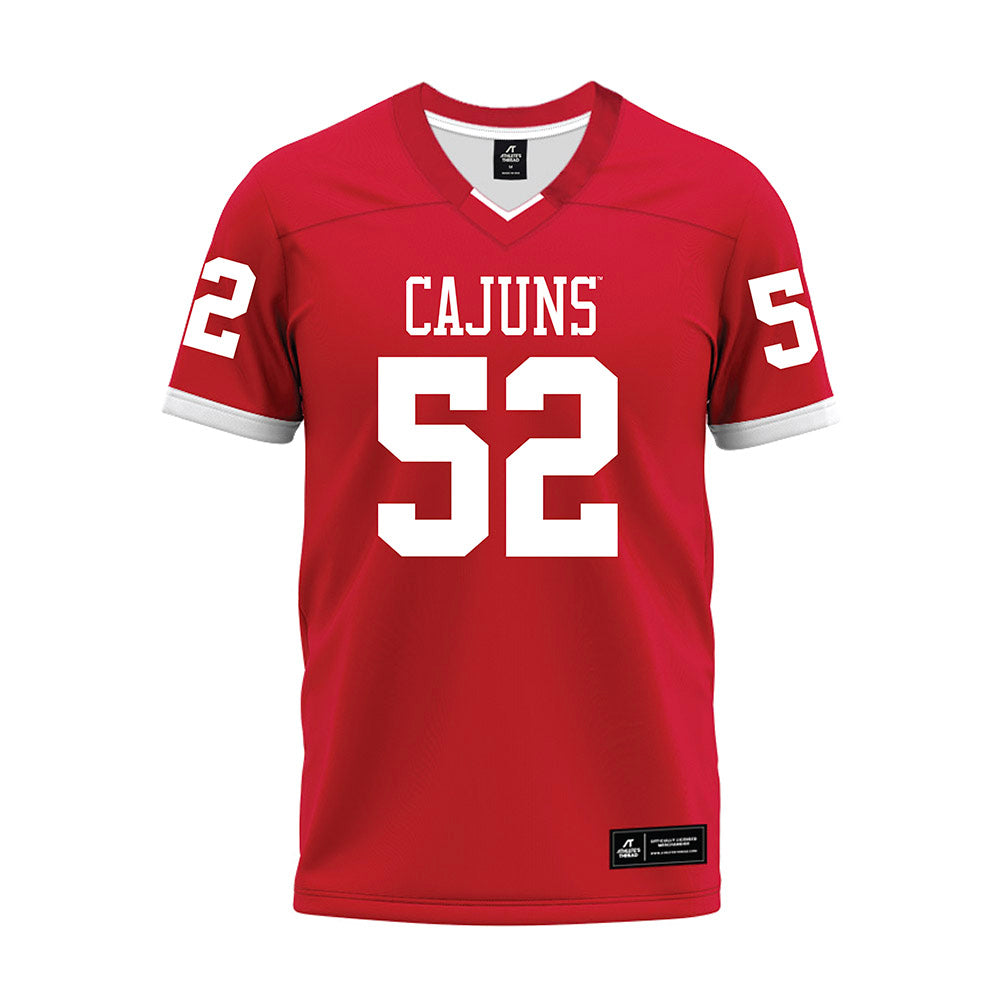 Louisiana - NCAA Football : Benjamin Bienvenu - Red Premium Football Jersey-0