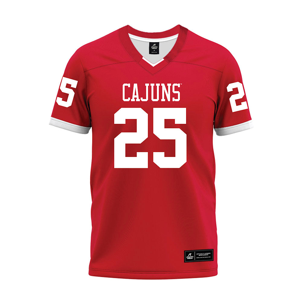 Louisiana - NCAA Football : Hutch Swilley - Red Premium Football Jersey-0