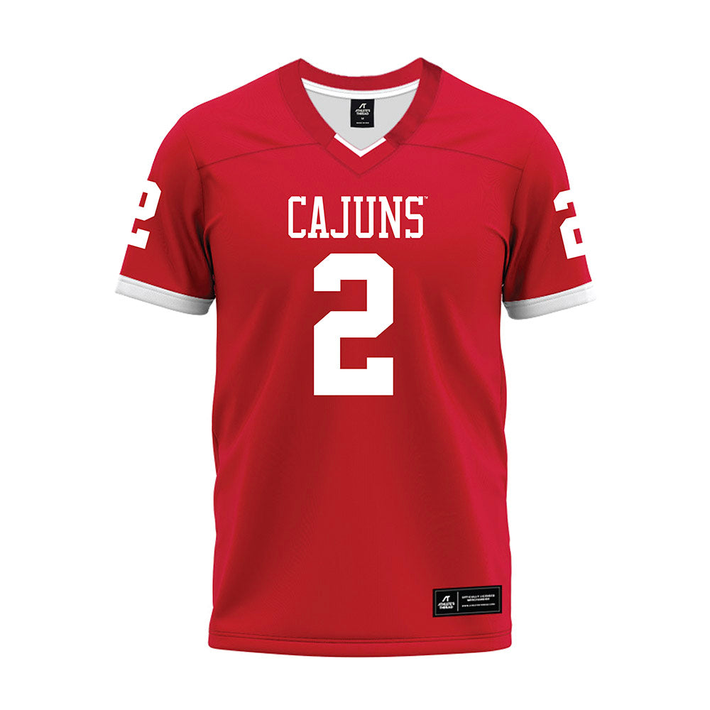 Louisiana - NCAA Football : Lunch Winfield - Red Premium Football Jersey-0