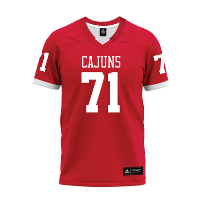 Louisiana - NCAA Football : George Jackson - Red Premium Football Jersey-0