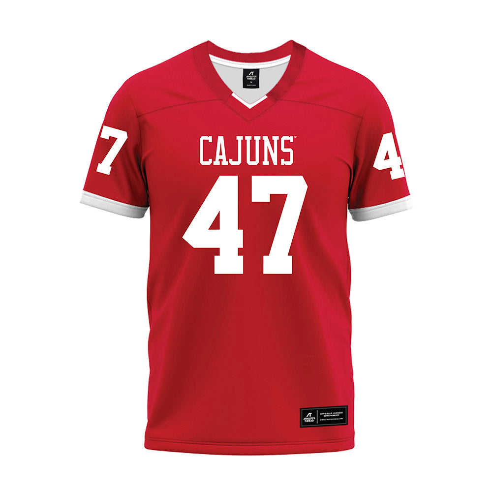 Louisiana - NCAA Football : Maurice Brown Jr - Red Premium Football Jersey-0