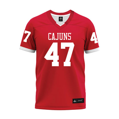 Louisiana - NCAA Football : Maurice Brown Jr - Red Premium Football Jersey-0