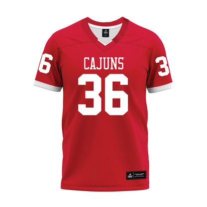 Louisiana - NCAA Football : Maurion Eleam - Red Premium Football Jersey-0