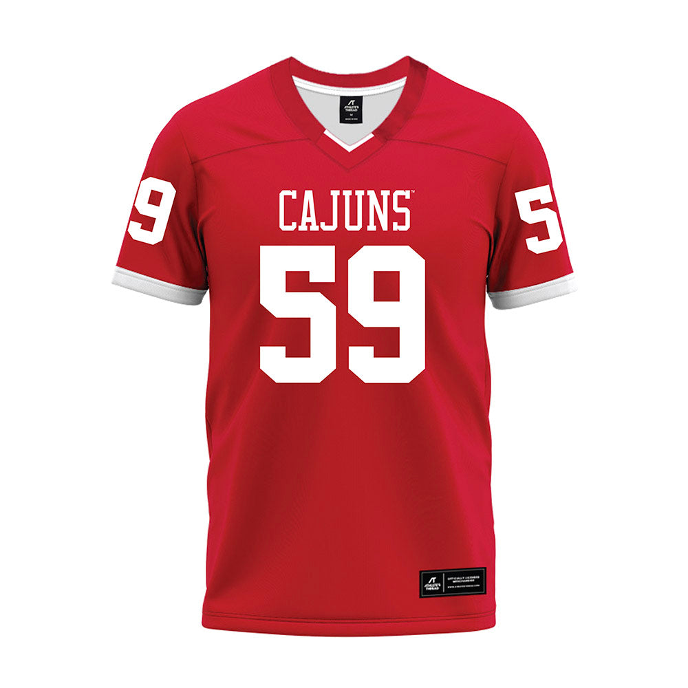 Louisiana - NCAA Football : Andrew Martinez - Red Premium Football Jersey-0