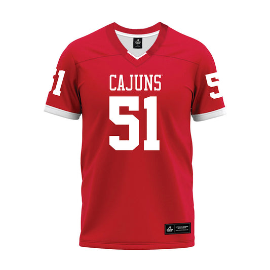 Louisiana - NCAA Football : Hayden Darbonne - Red Premium Football Jersey-0