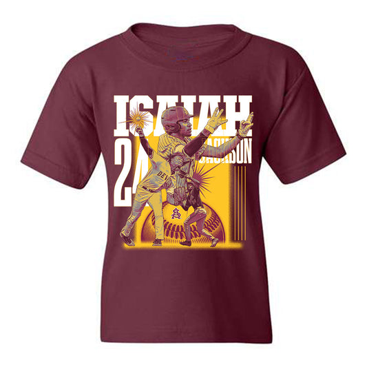 Arizona State - NCAA Baseball : Isaiah Jackson - Player Collage Youth T-Shirt