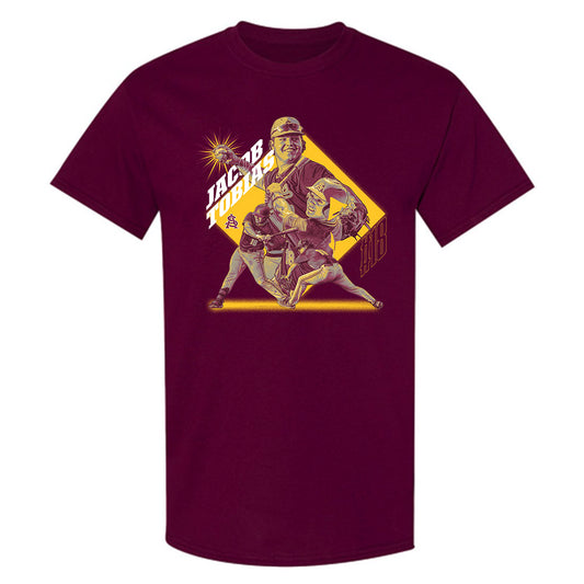 Arizona State - NCAA Baseball : Jacob Tobias - Player Collage T-Shirt