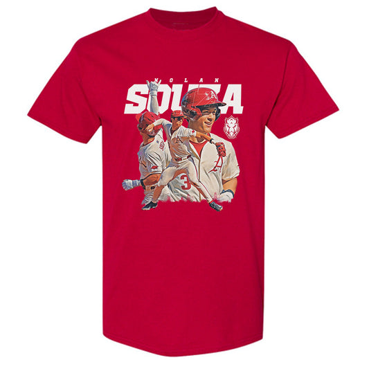 Arkansas - NCAA Baseball : Nolan Souza - T-Shirt Player Collage