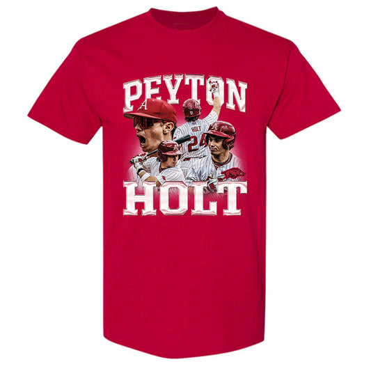 Arkansas - NCAA Baseball : Peyton Holt - T-Shirt Player Collage