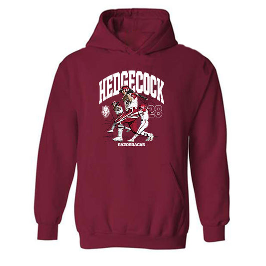 Arkansas - NCAA Softball : Robyn Herron - Player Collage Hooded Sweatshirt