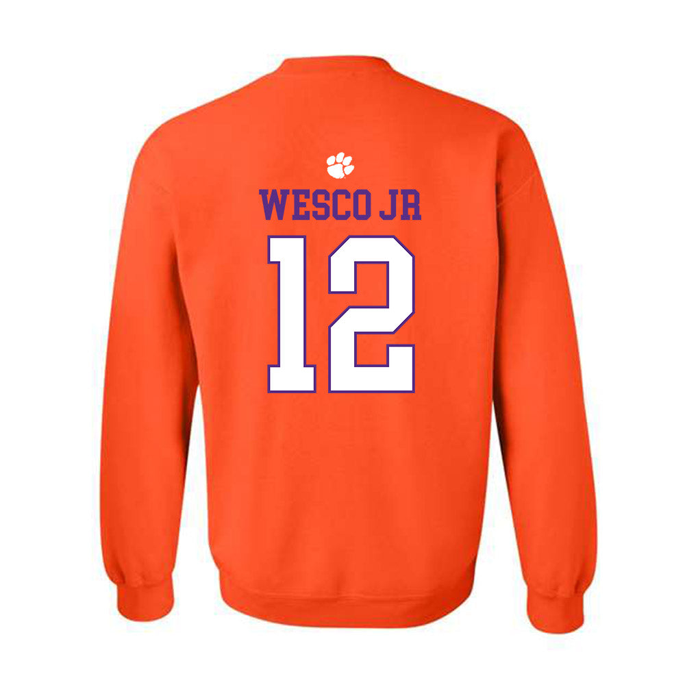 Clemson - NCAA Football : Bryant Wesco Jr - Classic Shersey Crewneck Sweatshirt