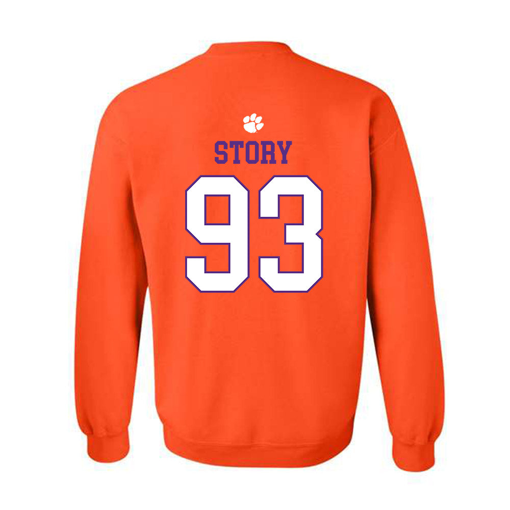 Clemson - NCAA Football : Caden Story - Classic Shersey Crewneck Sweatshirt-1