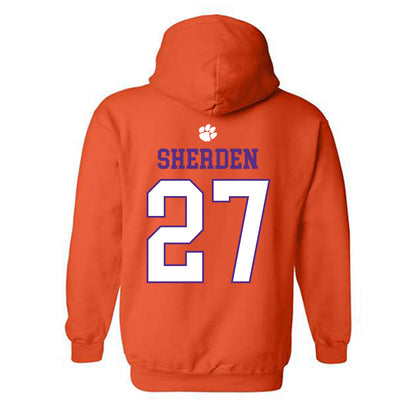 Clemson - NCAA Women's Soccer : Erin Sherden - Classic Shersey Hooded Sweatshirt-1