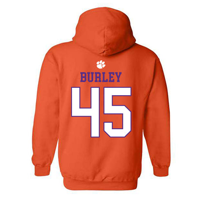 Clemson - NCAA Football : Vic Burley - Classic Shersey Hooded Sweatshirt-1