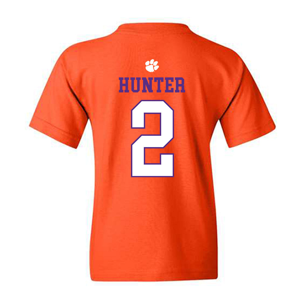 Clemson - NCAA Men's Basketball : Dillon Hunter - Classic Shersey Youth T-Shirt-1