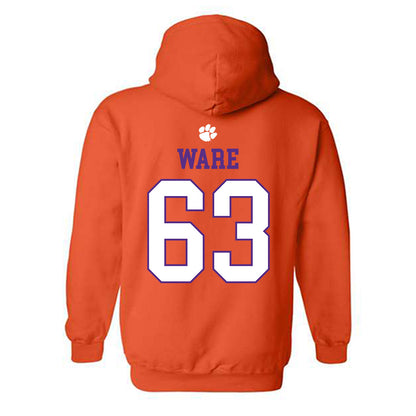 Clemson - NCAA Football : Easton Ware - Classic Shersey Hooded Sweatshirt-1