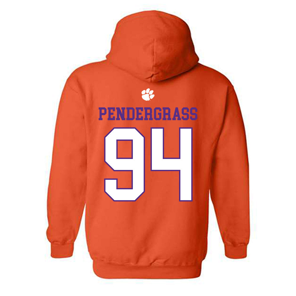 Clemson - NCAA Football : Chapman Pendergrass - Classic Shersey Hooded Sweatshirt-1