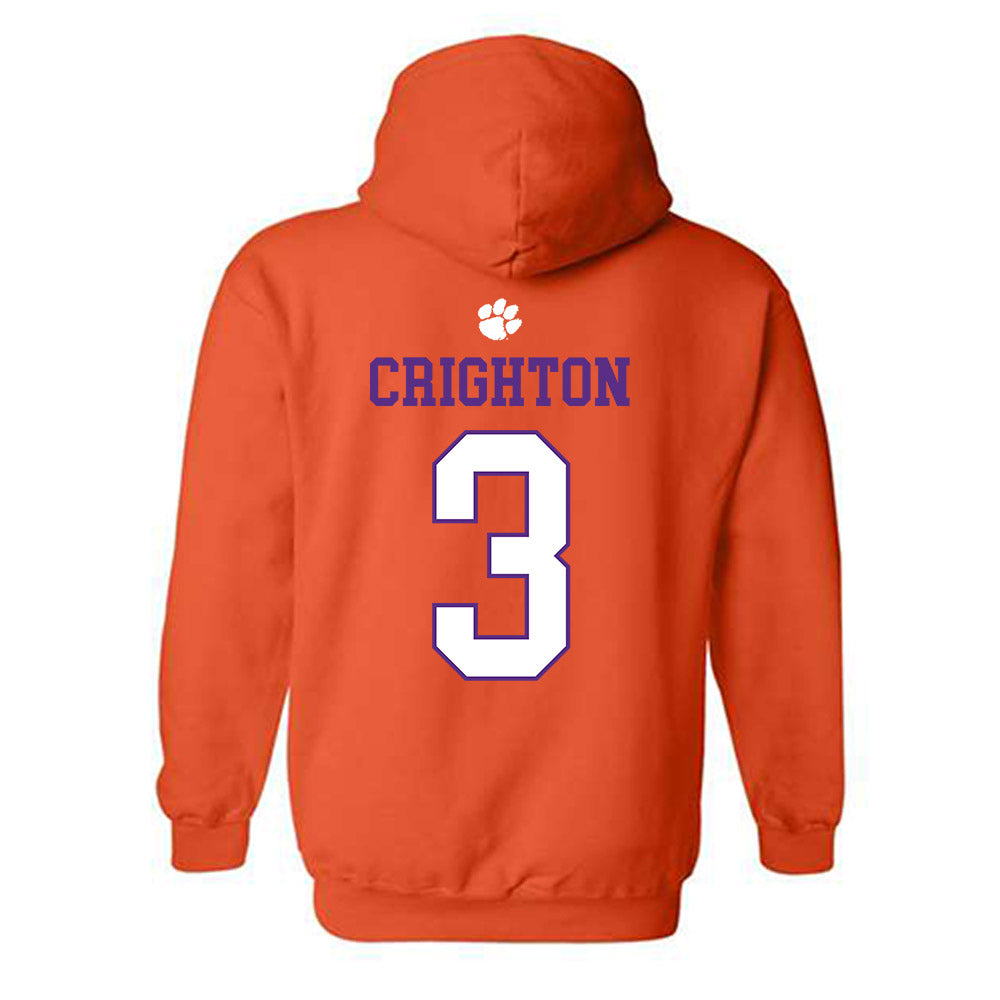 Clemson - NCAA Baseball : Jack Crighton - Classic Shersey Hooded Sweatshirt