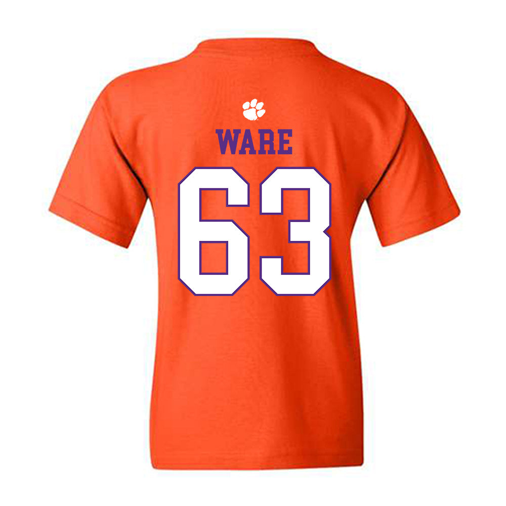 Clemson - NCAA Football : Easton Ware - Classic Shersey Youth T-Shirt-1
