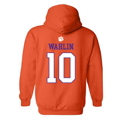 Clemson - NCAA Men's Basketball : Jake Wahlin - Classic Shersey Hooded Sweatshirt-1