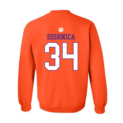 Clemson - NCAA Men's Soccer : Samir Dishnica - Classic Shersey Crewneck Sweatshirt