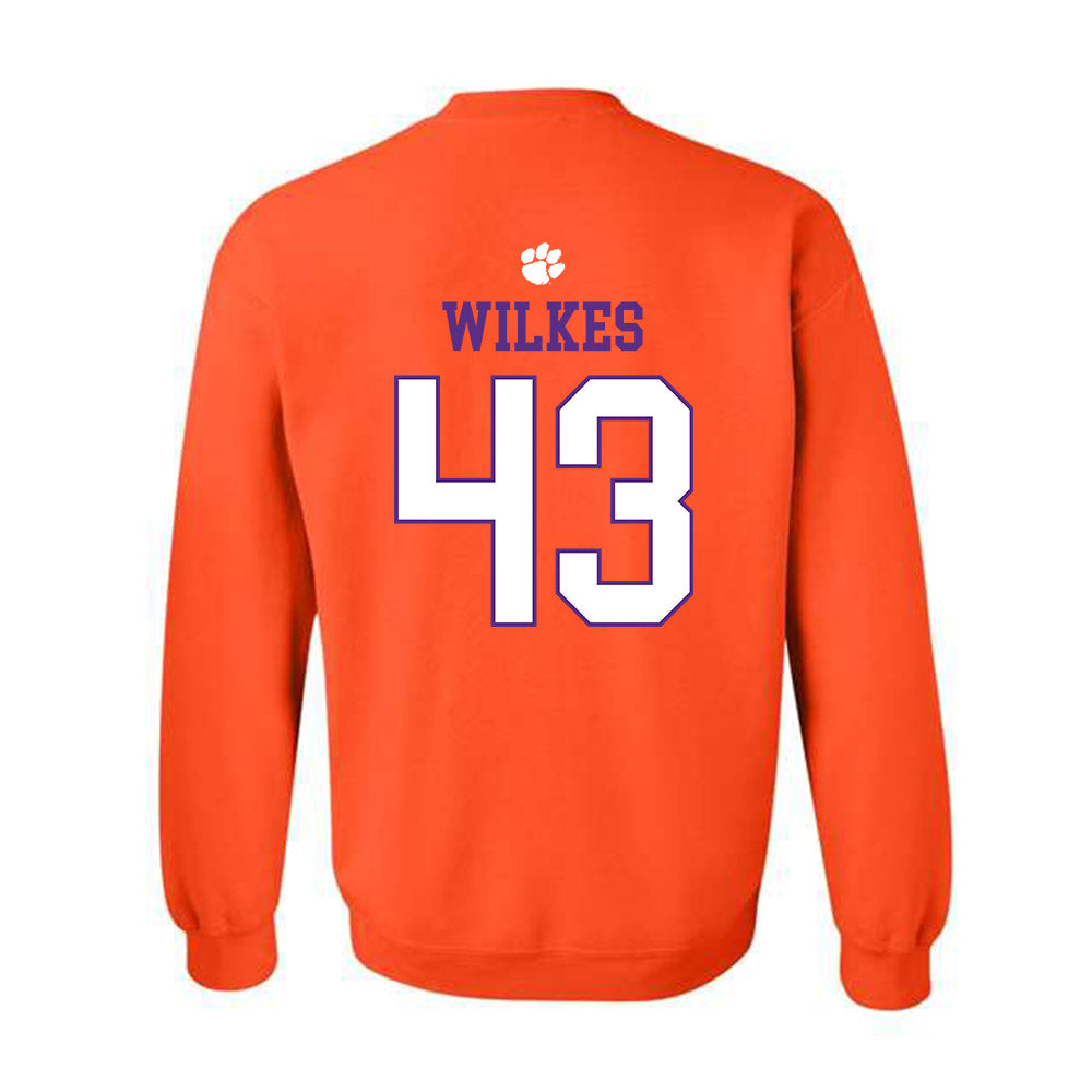 Clemson - NCAA Football : Billy Wilkes - Classic Shersey Crewneck Sweatshirt-1