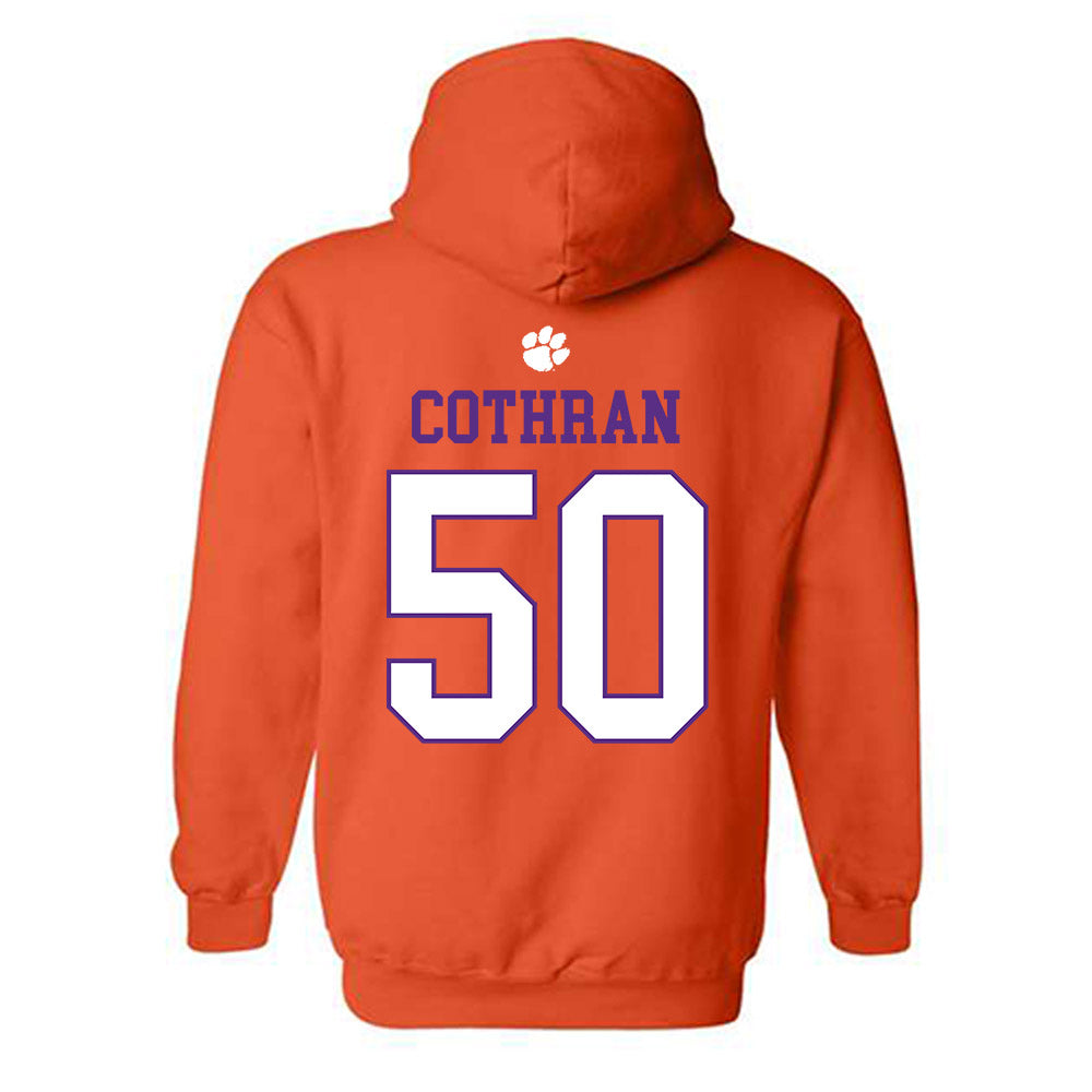 Clemson - NCAA Football : Fletcher Cothran - Classic Shersey Hooded Sweatshirt-1