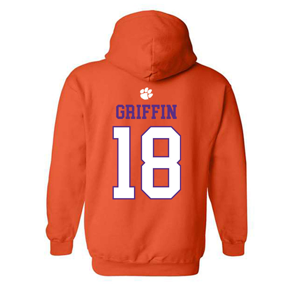 Clemson - NCAA Football : Kylon Griffin - Classic Shersey Hooded Sweatshirt