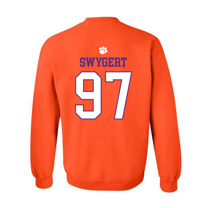 Clemson - NCAA Football : Patrick Swygert - Classic Shersey Crewneck Sweatshirt-1