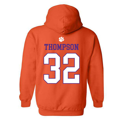 Clemson - NCAA Women's Basketball : Raven Thompson - Classic Shersey Hooded Sweatshirt-1