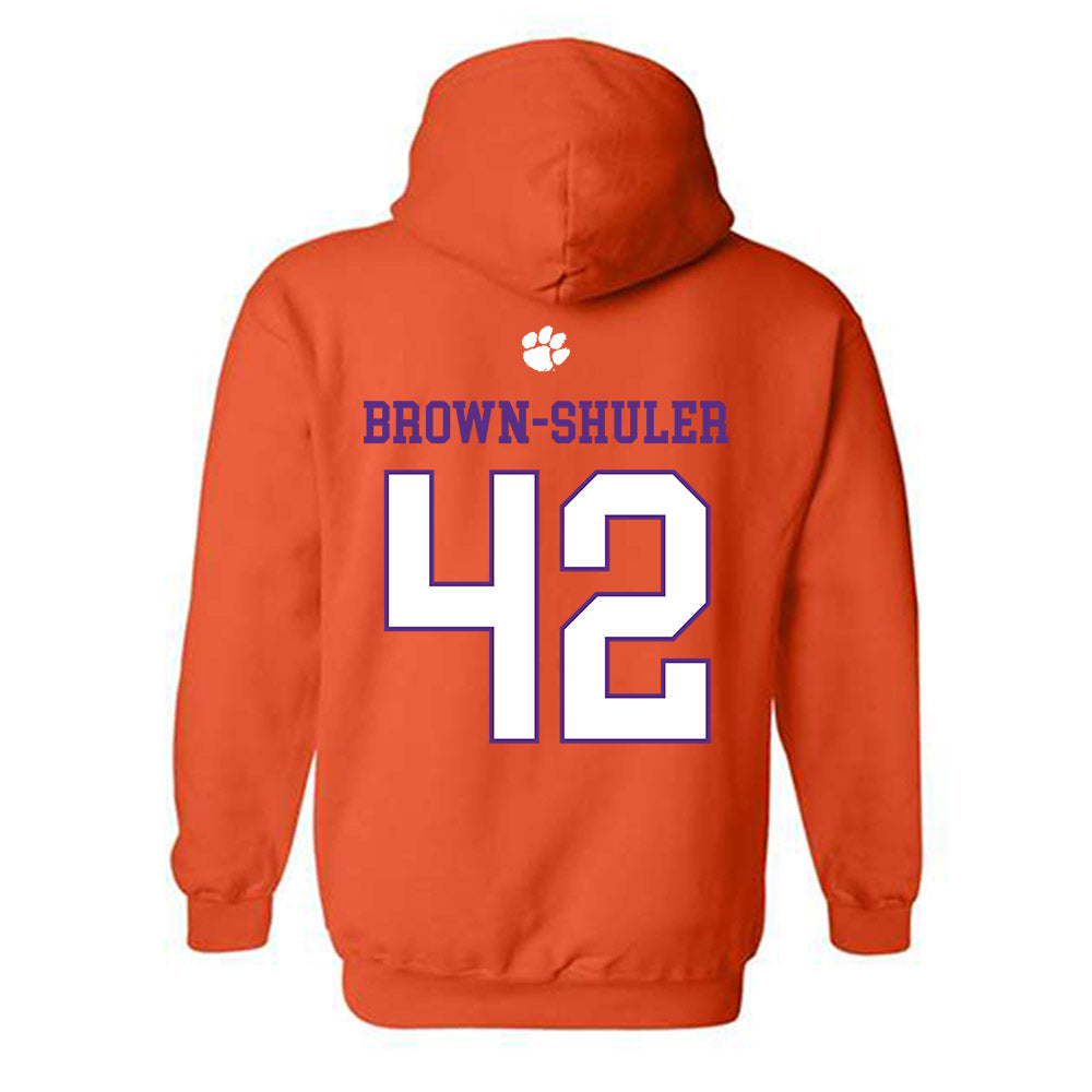 Clemson - NCAA Football : Hevin Brown-Shuler - Classic Shersey Hooded Sweatshirt-1