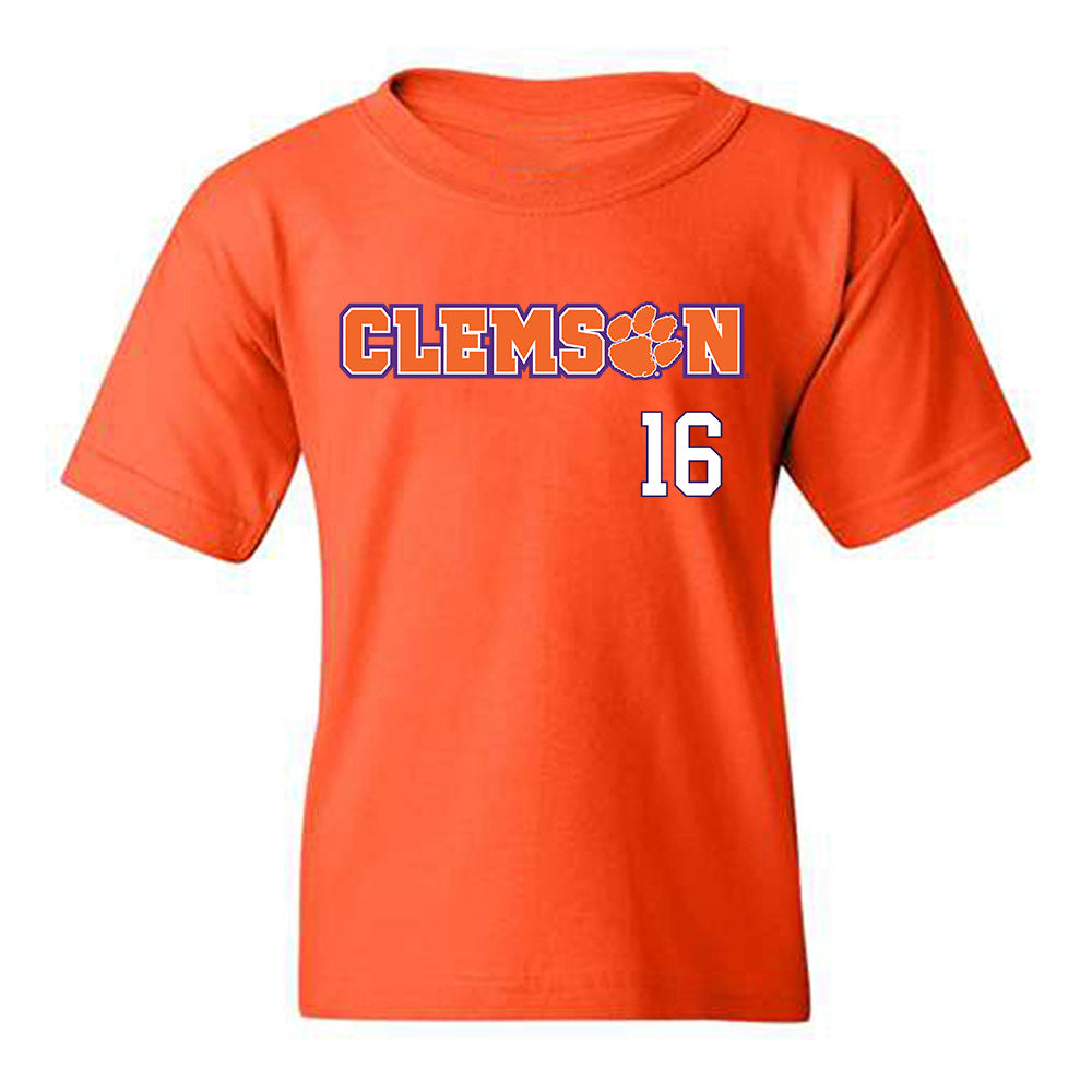 Clemson - NCAA Women's Soccer : Jolie Jenkins - Classic Shersey Youth T-Shirt-0
