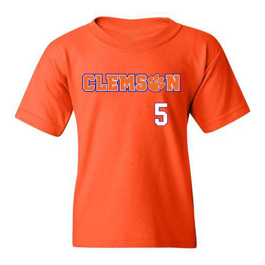 Clemson - NCAA Men's Soccer : Terry Watson - Classic Shersey Youth T-Shirt