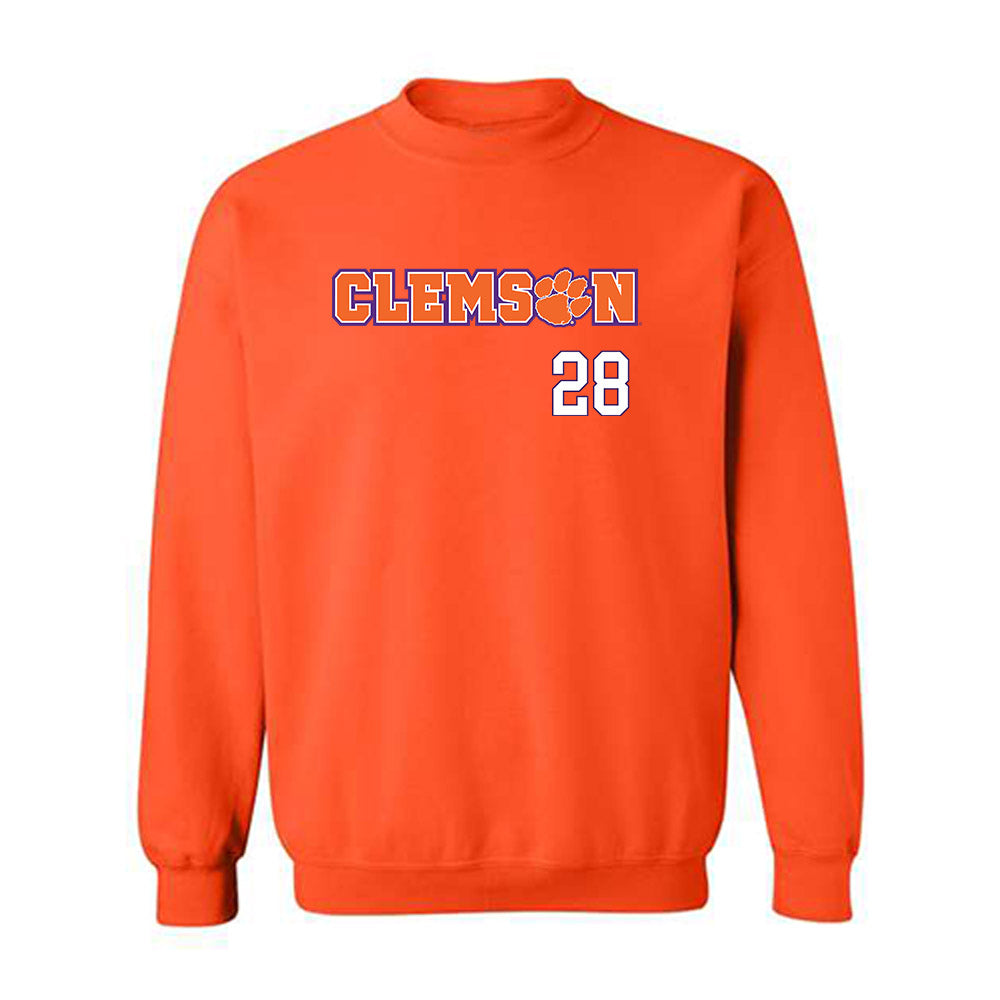 Clemson - NCAA Women's Lacrosse : Summer Agostino - Classic Shersey Crewneck Sweatshirt-0