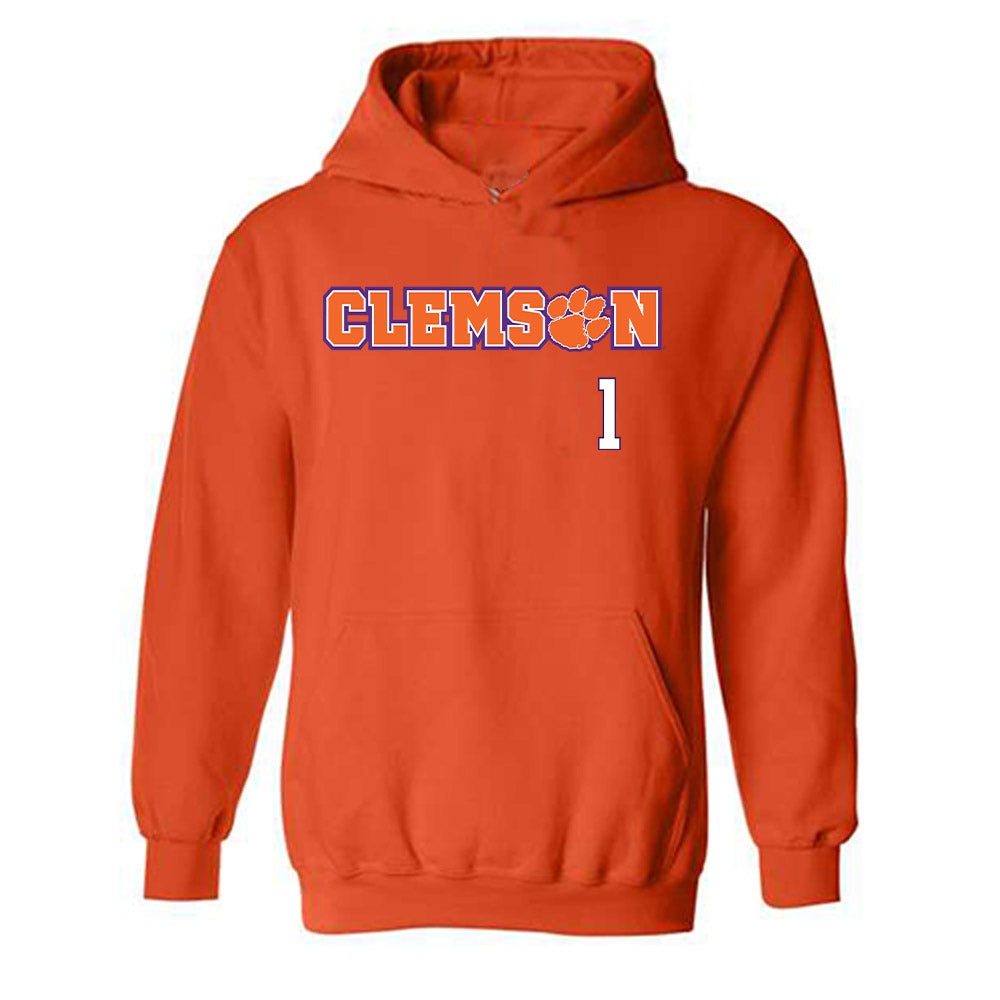 Clemson - NCAA Football : T.J. Moore - Classic Shersey Hooded Sweatshirt-0