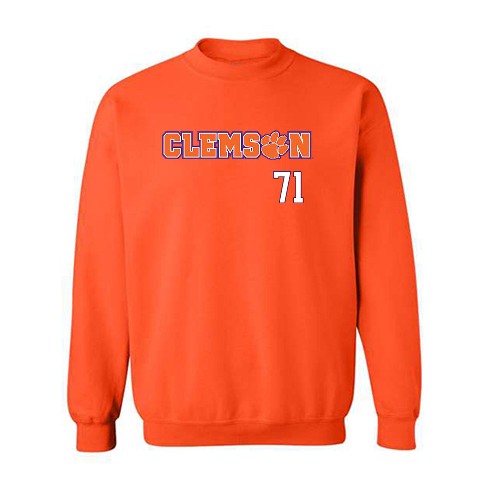 Clemson - NCAA Football : Tristan Leigh - Classic Shersey Crewneck Sweatshirt-0