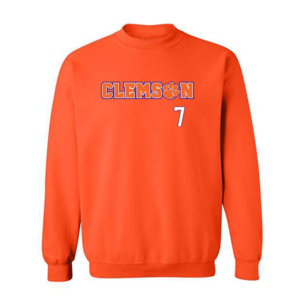 Clemson - NCAA Women's Basketball : Summah Evans - Classic Shersey Crewneck Sweatshirt-0