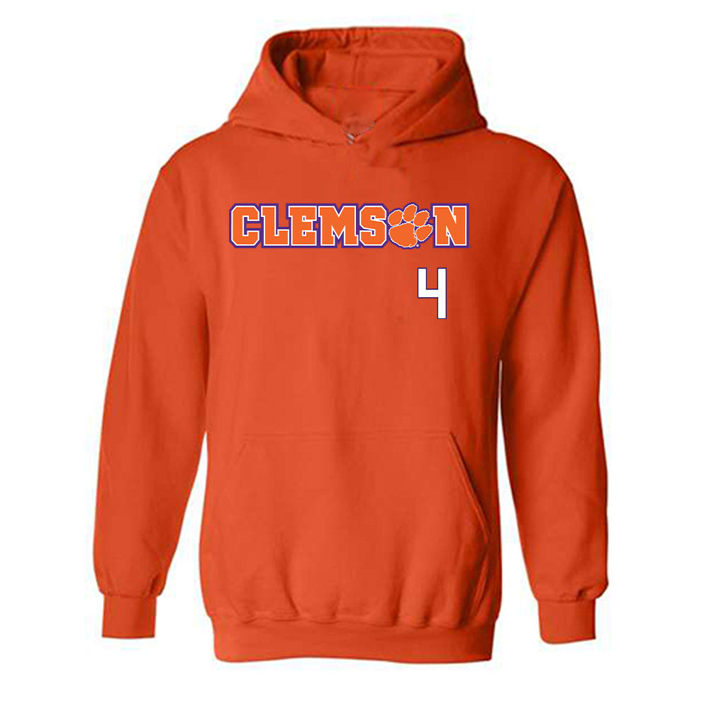 Clemson - NCAA Women's Soccer : Neely Kerr - Classic Shersey Hooded Sweatshirt-0