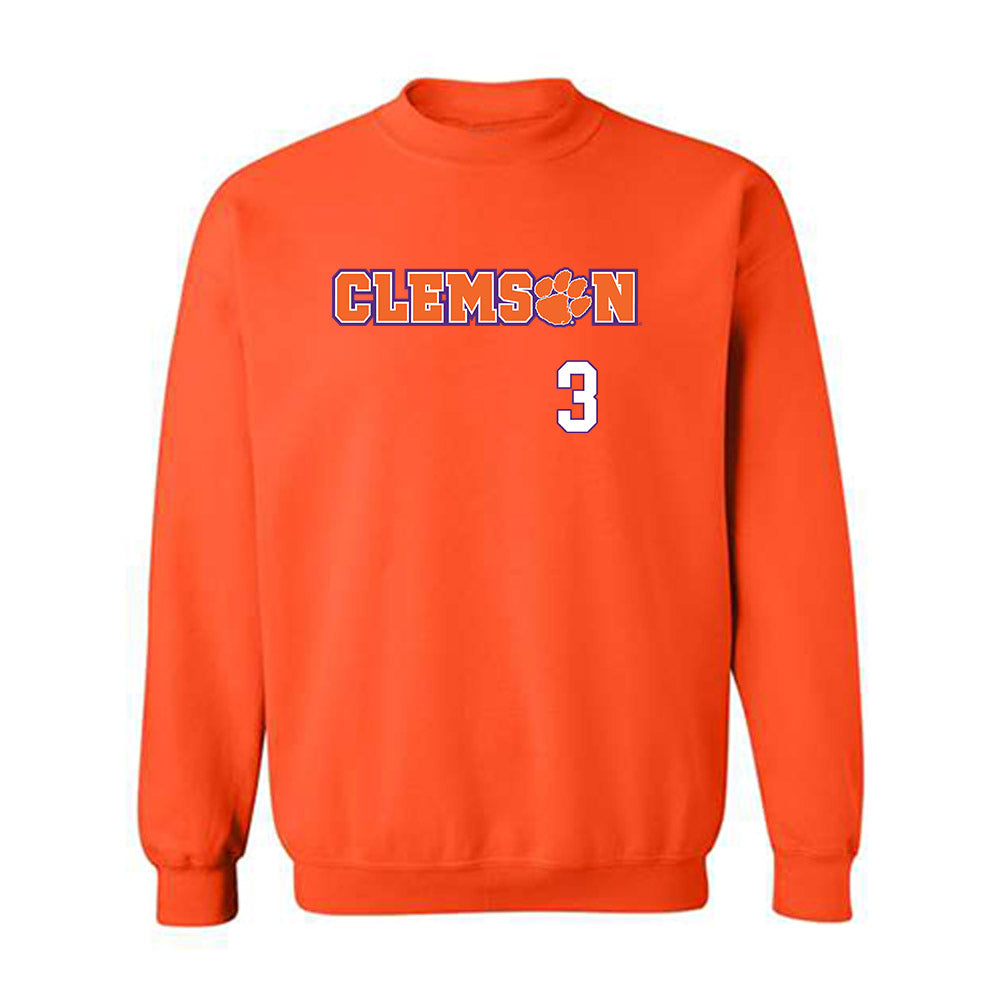 Clemson - NCAA Baseball : Jack Crighton - Classic Shersey Crewneck Sweatshirt