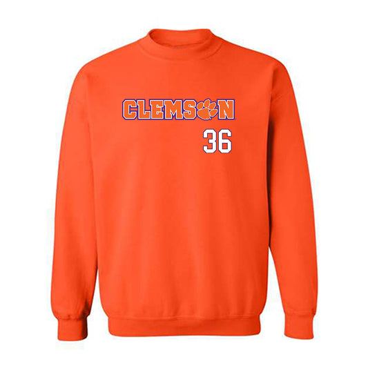 Clemson - NCAA Baseball : Dane Moehler - Classic Shersey Crewneck Sweatshirt-0