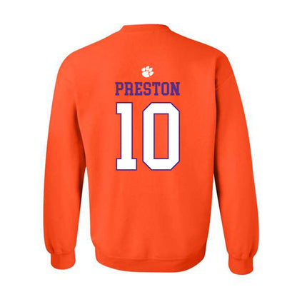 Clemson - NCAA Football : juju preston - Classic Shersey Crewneck Sweatshirt-1