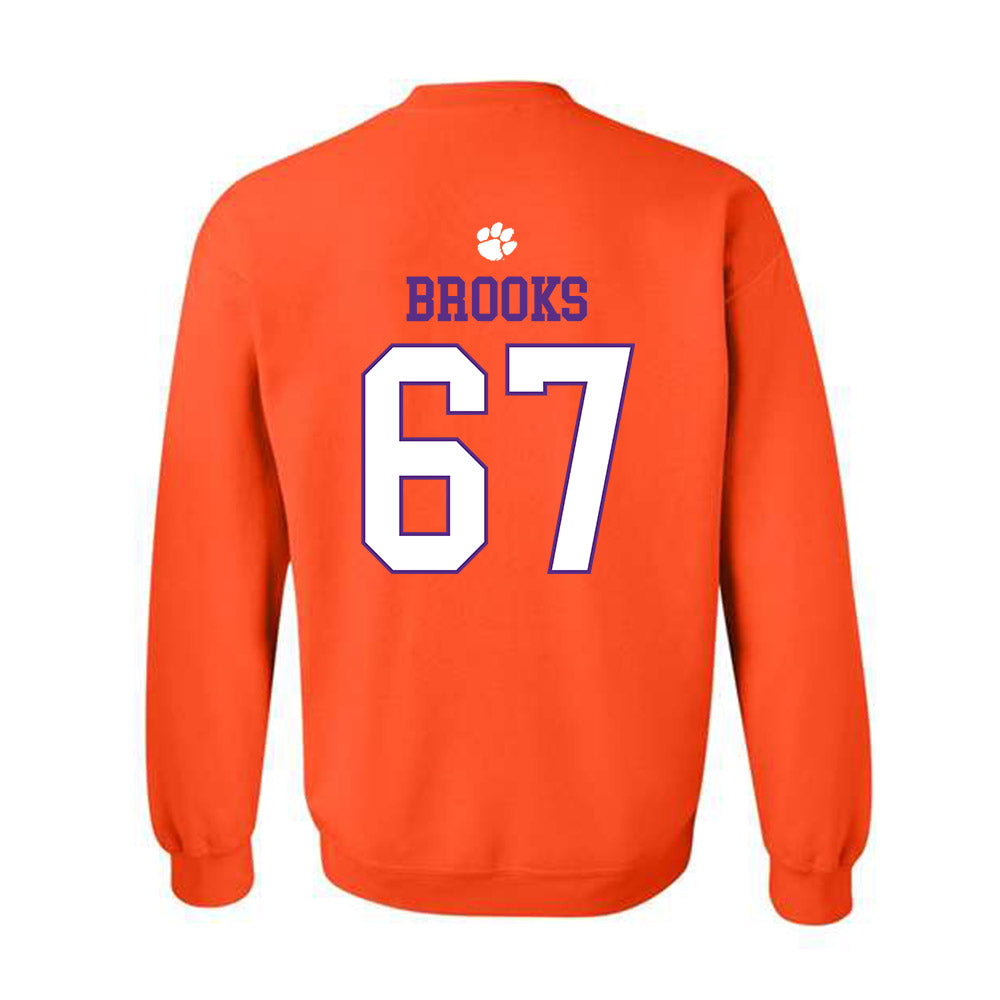 Clemson - NCAA Football : Nathan Brooks - Classic Shersey Crewneck Sweatshirt-1