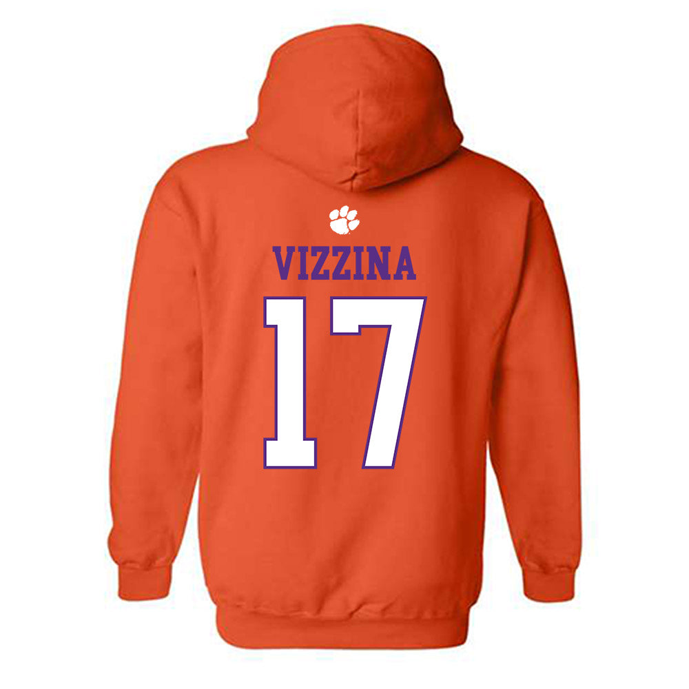 Clemson - NCAA Football : Christopher Vizzina - Classic Shersey Hooded Sweatshirt-1