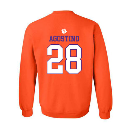 Clemson - NCAA Women's Lacrosse : Summer Agostino - Classic Shersey Crewneck Sweatshirt-1
