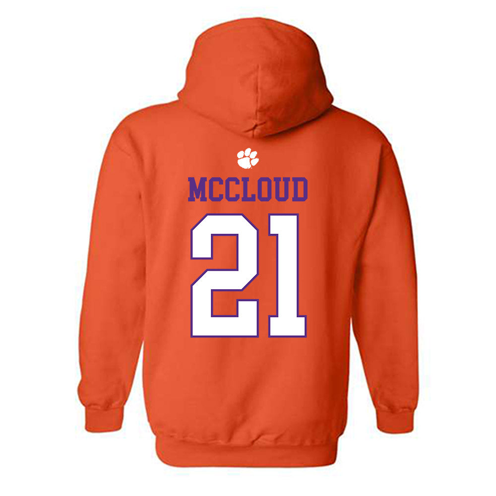Clemson - NCAA Football : Kobe McCloud - Classic Shersey Hooded Sweatshirt-1
