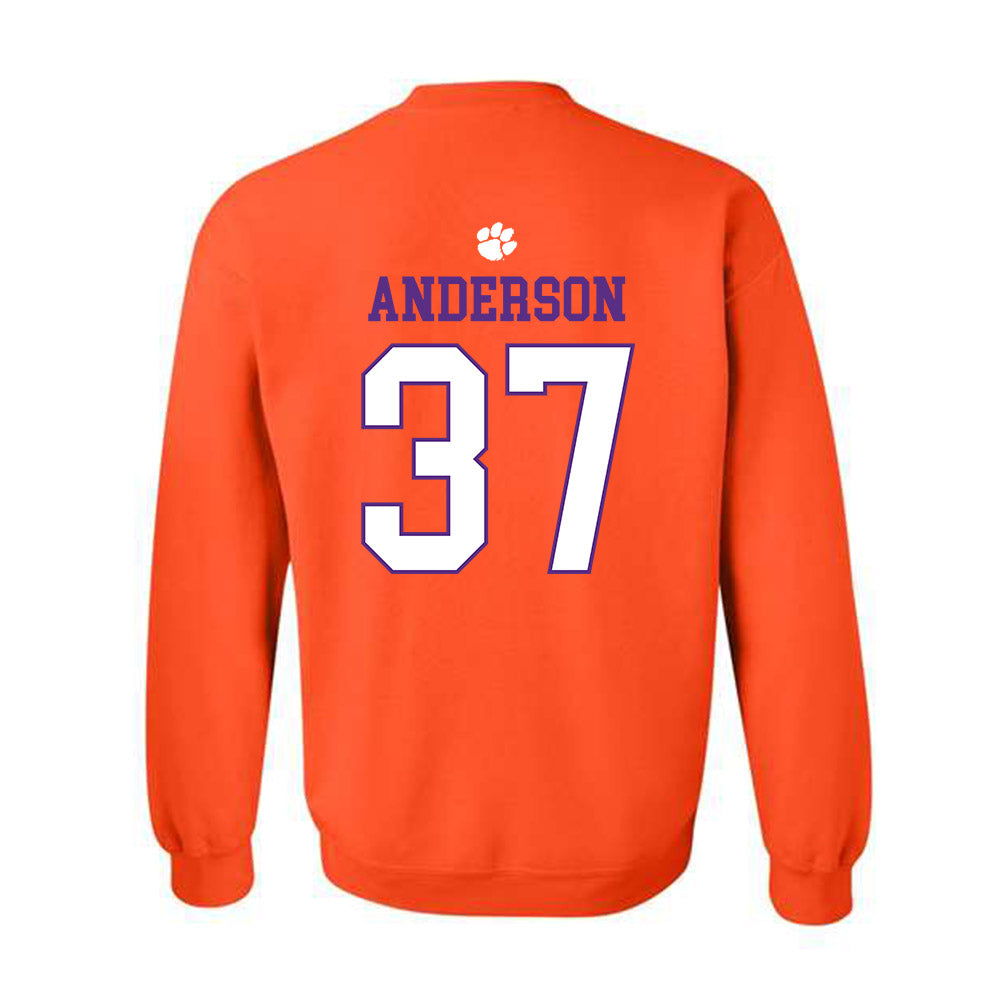 Clemson - NCAA Football : Logan Anderson - Classic Shersey Crewneck Sweatshirt-1